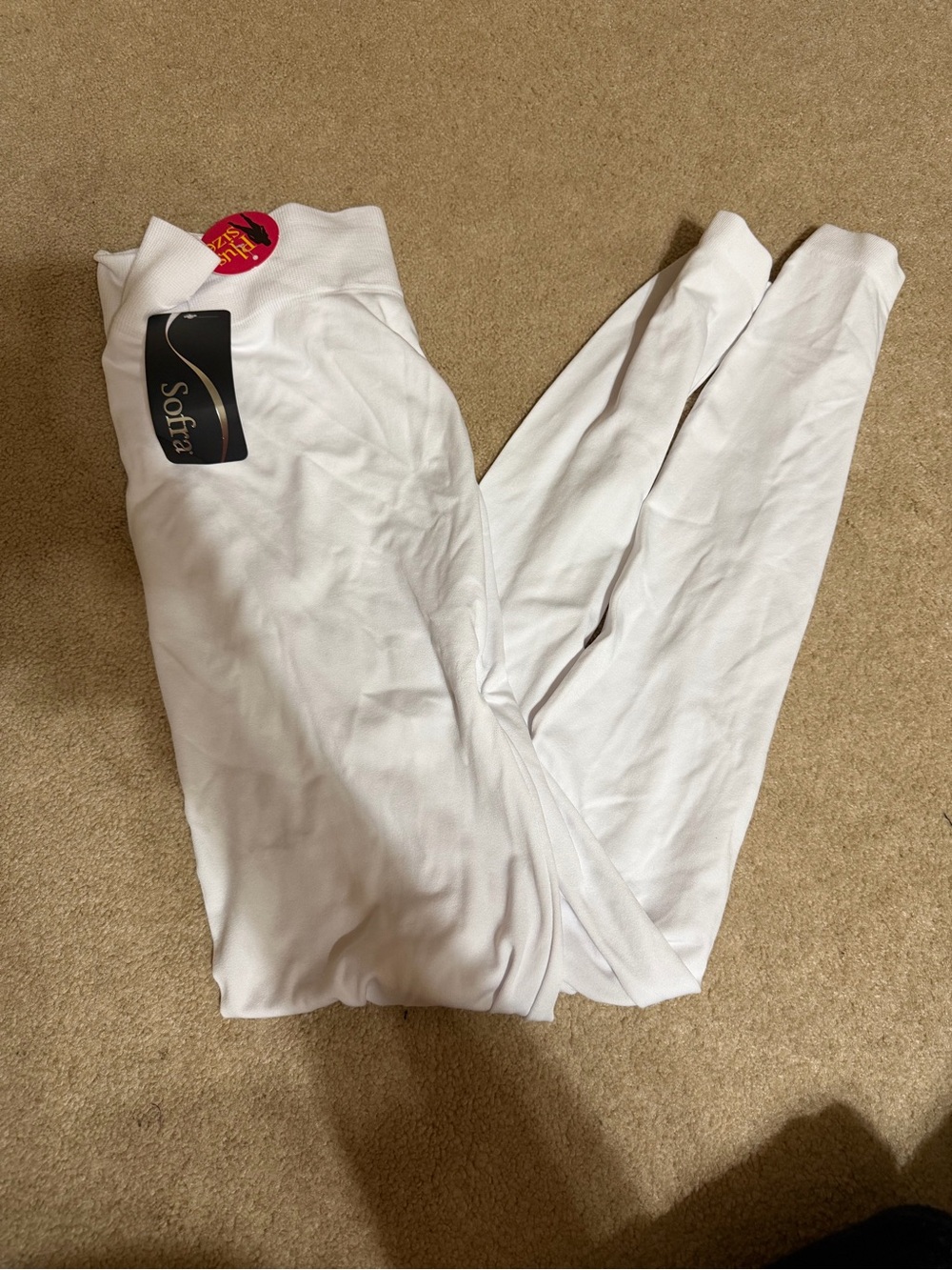 NWT Sofra Plus Size Women’s White Leggings